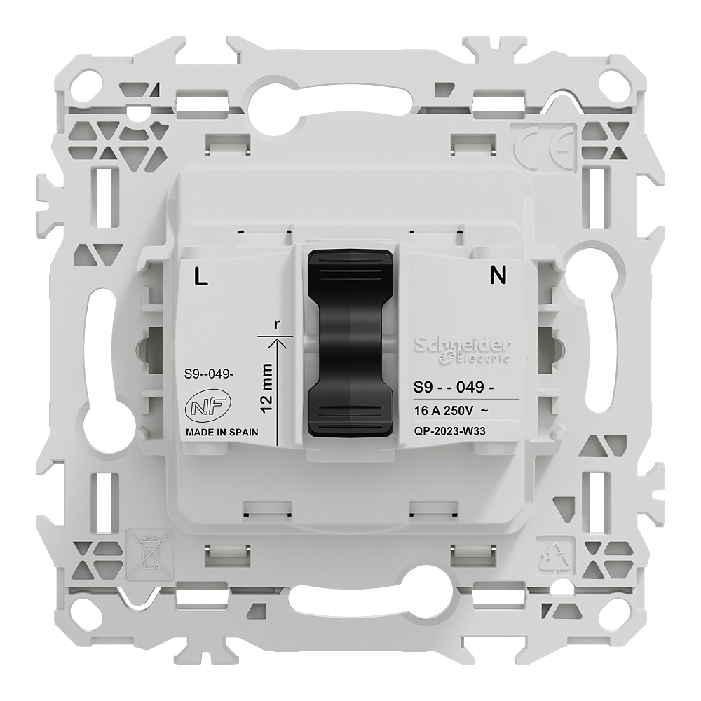 Odace lot 108 prises 2P+T réno blanc